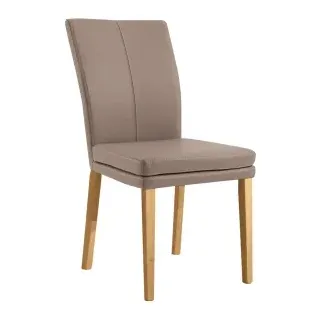 Niehoff Colorado Stuhl 4-Fuß, Wildeiche, Microfaser Atlantis sand