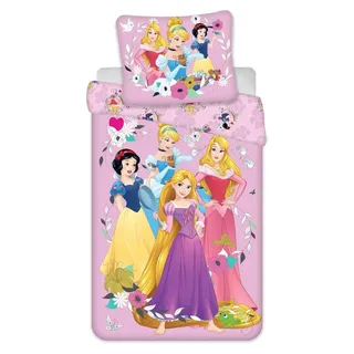 Disney Prinzessinnen Baumwolle 140 x 200 cm + 70 x 90 cm
