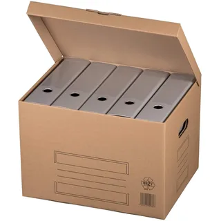 karton-billiger Archivschachteln Aktenkarton Archivkarton Archivbox mit Klappdeckel 10Stück