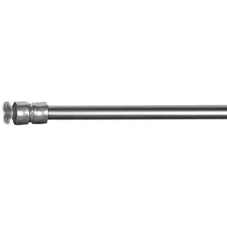 Klemmstange Klemmfix Flex für Scheibengardine Länge 60-90 cm Farbe edelstahl-Optik Fenster Gardine mit Schraubtechnik Ø 6/8 mm - ohne bohren