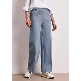 STREET ONE Wide Leg Hose Hushed Blau 44