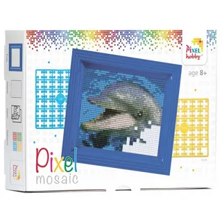Pracht Malen nach Zahlen PRACHT Pixel Mosaik Delfin Geschenkverpackung