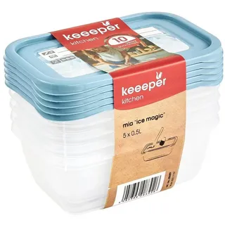 KEEEPER Mia Magic Ice 5-teiliges Set blau 15,5 x 10,5 x 6 cm 0,5 l