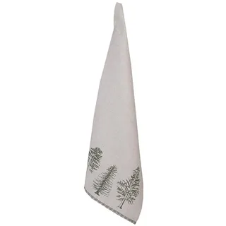 Clayre & Eef Geschirrtuch Küchentuch Handtuch Baumwolle 50x70 cm Beige Herbst Weihnachten