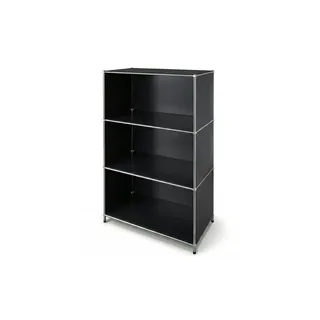 Floordirekt Metallregal 75 x 40 x 120 cm Schwarz