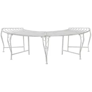 vidaXL Baumbank 160 x 80 x 44 cm Antik Weiß
