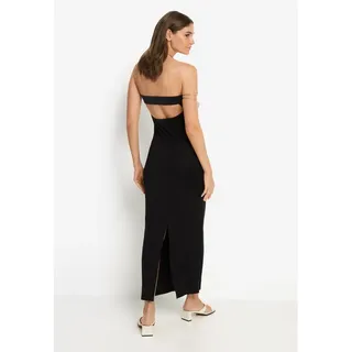 lscn by lascana Bandeaukleid Maxi Schwarz 46