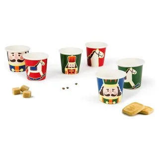 Omgoods – Vintage-Kaffeetassen-Set mit 6 Tassen - Bunt