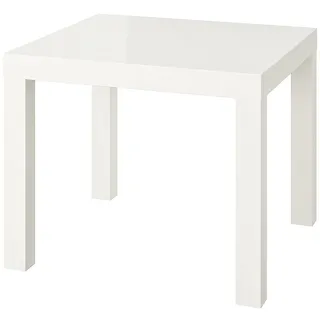 IKEA Beistelltisch Lack Hochglanz Weiß