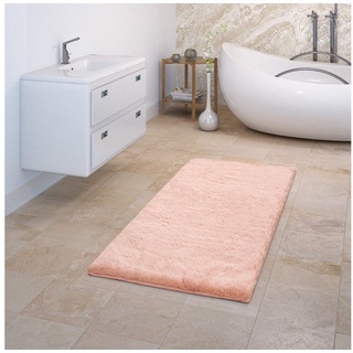 Badematte Badezimmerteppich Duschvorleger Badvorleger Fußmatte Weich TT Home, Höhe 22 mm, 100% Polyester, rechteckig rosa rechteckig - 80 cm x 150 cm x 22 mm