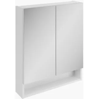 Fackelmann Hängeschrank mit 2 Spiegeltüren 60 cm x 71,8 cm x 15,8 cm Weiß