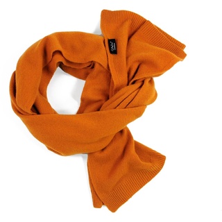 MayTree Kaschmirschal Breiter Kaschmirschal Damen und Herren, verschiedene Farben, (Stück, 1-St), 100% Kaschmir orange 45 cm x 190 cm