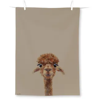 Ihr - T 1100630 - Geschirrtuch, Alpaca Fernando, Baumwolle, Bedruckt, 50cm x 70cm
