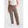 Stretch-Hose Damen Gr 50 N-Gr braun taupe gestreift Web Obermaterial 47 Baumwolle 45 Polyester 6 Viskose 2 Elasthan regular fit lang Hosen mit Taschen