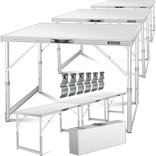 Kesser Multifunktionstisch Profi 100 x 60 cm 30 kg weiß 34193