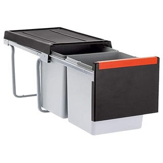 Franke Kitchen Systems Franke Cube 30 2-Wege-Pull-Out Waste/Rubbish Bin, 2 x 15 Liter