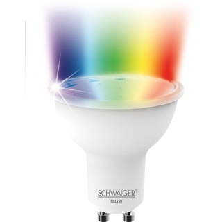 SCHWAIGER -HAL550- LED Leuchtmittel (GU10) RGBW Multicolor Light, Smart Home, H4You