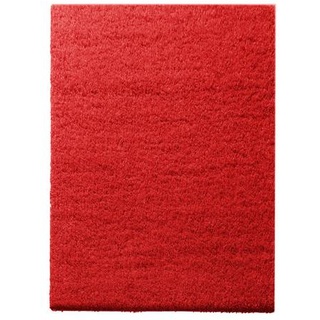 Karat Shaggy-Teppich auf Maß | Barcelona | Rot 120 | 50x50 cm