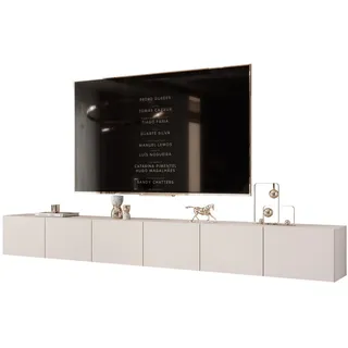 idohome TV-Lowboard 300 x 36 x 40 cm Kaschmir Holzwerkstoff