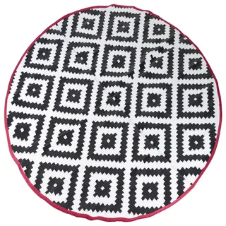 Bo-Camp Chillmatte Outdoor-Teppich Ø 200 cm Schwarz