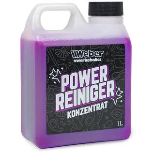 Weber GmbH Weber Power Reiniger Konzentrat 1 L Auto-Reinigungsmittel (für hartnäckige Verschmutzungen, sparsam, Mischverhältnis bis 1:50) lila