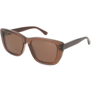 Emporio Armani EA4246U Damen-Sonnenbrille Vollrand Cat Eye Acetat-Gestell, braun