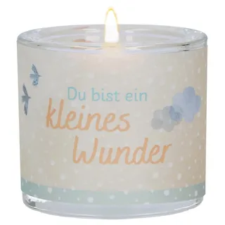 Butzon & Bercker Glaswindlicht zur Geburt - Du bist ein kleines Wunder