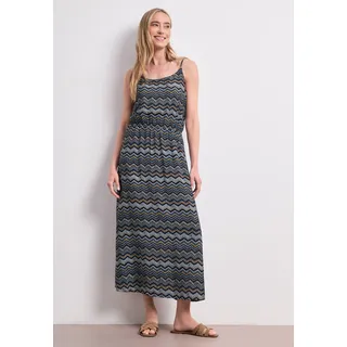 STREET ONE Midikleid Zick-Zack-Muster Blau 42