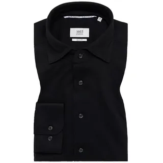 Eterna Langarmhemd Schwarz 40