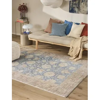 benuta Teppich Mara, rechteckig, Höhe: 6 mm, Kunstfaser, Berber, Ethno-Style, Wohnzimmer bunt 200 cm x 300 cm x 6 mm