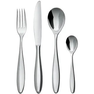 Alessi Besteck-Set 4-tlg. Silber Rot