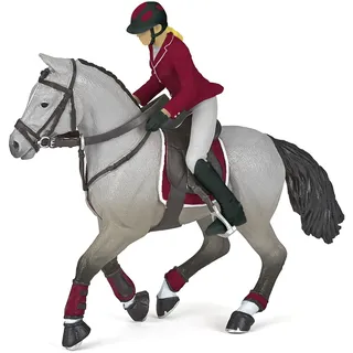 Papo Wettkampf Pferd und Reiterin 6 cm