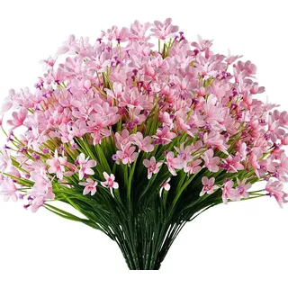 Kunstblumenstrauß 4er-Set Künstliche Narzissensträuße aus Kunststoff, Agger, ideal für Hochzeiten, Brautsträuße und Wohnraum- oder Gartendekoration
