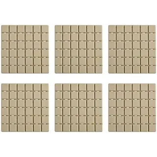 MSV – Premium-Antirutschmatten – Sichere Oberfläche – 13 x 13 cm – für Badezimmerböden – Einfache Montage und Reinigung – Mehr Komfort und Sicherheit – Beige