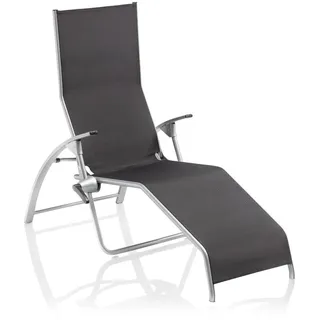 Kettler Tampa Bäderliege Saunaliege 1710-9400 Silber / Charcoal - Silber/Grau