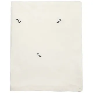 Broste Copenhagen - Mai Tischdecke 160 x 300 cm, schwarz / off-white
