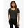 T-Shirt Damen Gr XXL schwarz schwarz metallic Single Jersey Obermaterial 95 Viskose 4 Polyacryl 1 metallisierte Fasern unifarben regular fit normal V-Ausschnitt Shirts T-Shirt fit