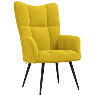 vidaXL Relaxsessel 61 x 96 x 70 cm Senfgelb Samt