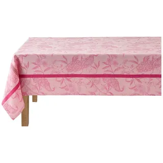 Le Jacquard Francais Tischdecke Le Jacquard Français Tischwäschekollektion À L'Orangerie, jacquard-gewebt rosa quadratisch | 120 cm x 120 cm