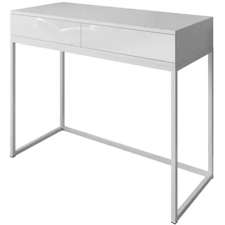Lookway Konsole, Weiß Hochglanz, Holzwerkstoff, 100x81x42 cm, Wohnzimmer, Wohnzimmertische, Konsolentische