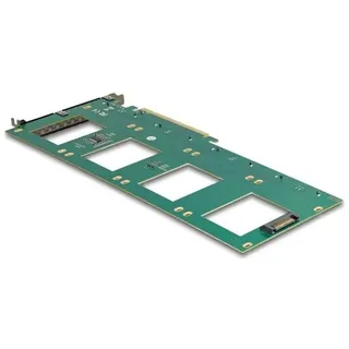 DeLock 90169 PCI-Express Karte U.2 NVMe SFF-8639 - Bifurcation (LxB: 288 x 122 mm)