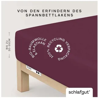 Baumwolle 180 x 200 - 200 x 220 cm purple deep