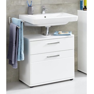 trendteam Waschbeckenunterschrank Monte Waschtisch Unterschrank 60 x 58 x 38 cm weiß