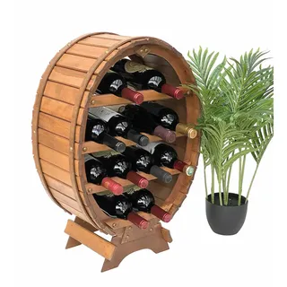 DanDiBo Ambiente Weinregal 45 x 65 x 24 cm Braun gebeizt