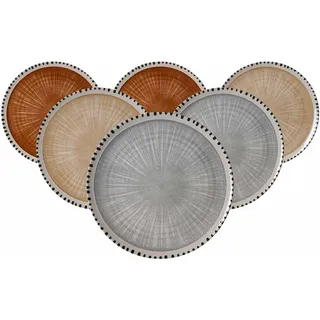 Ritzenhoff & Breker Natura Platzteller 32 cm bunt 6er Set