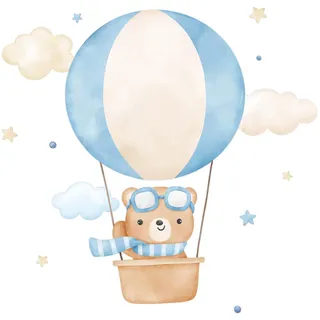 WANDAUFKLEBER 80x122cm - Ein süßer kleiner Teddybär