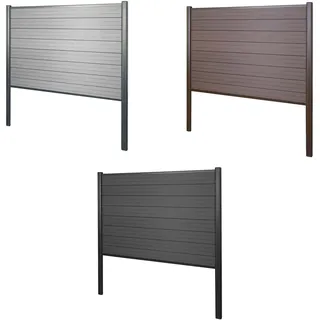 heute wohnen WPC Sichtschutz 190 cm grau