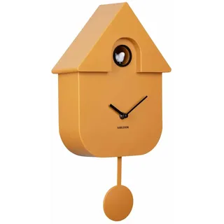 [DL] Wall Clock Modern Cuckoo ABS Ochre Yellow -