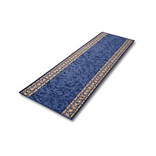 Teppich-Läufer Floordirekt STEP Rügen Blau Polyamid 670 x 1000 mm
