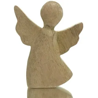 Weihnachtsdeko Engel Lucidato Holz Natur 15 cm massiv